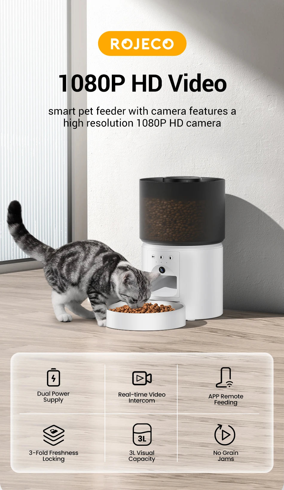 SmartCat™ Automatic Cat Food Dispenser with Video