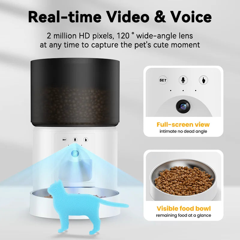 SmartCat™ Automatic Cat Food Dispenser with Video